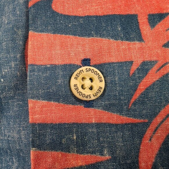 Reyn Spooner Mens Size  XL Blue Red Hawaiian Shirt Tropical Casual Aloha Walking - Picture 4 of 9